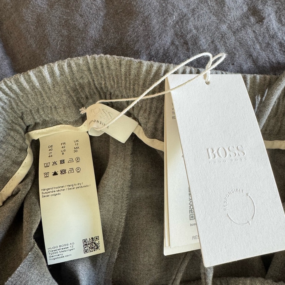 Boss Gray Drawstring Pants - Picture 4 of 5